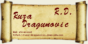 Ruža Dragunović vizit kartica